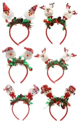 Kerst Diadeem Assorti (6 stuks)