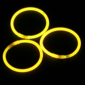 Glowsticks/Glowarmbandjes Geel 200 x 5 mm (4.000 stuks)