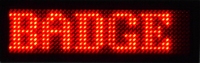 Rode LED Badge 48 x 12 ledjes