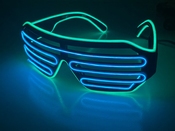 El-Wire shutter bril Blauw/Groen nu voor €12,95